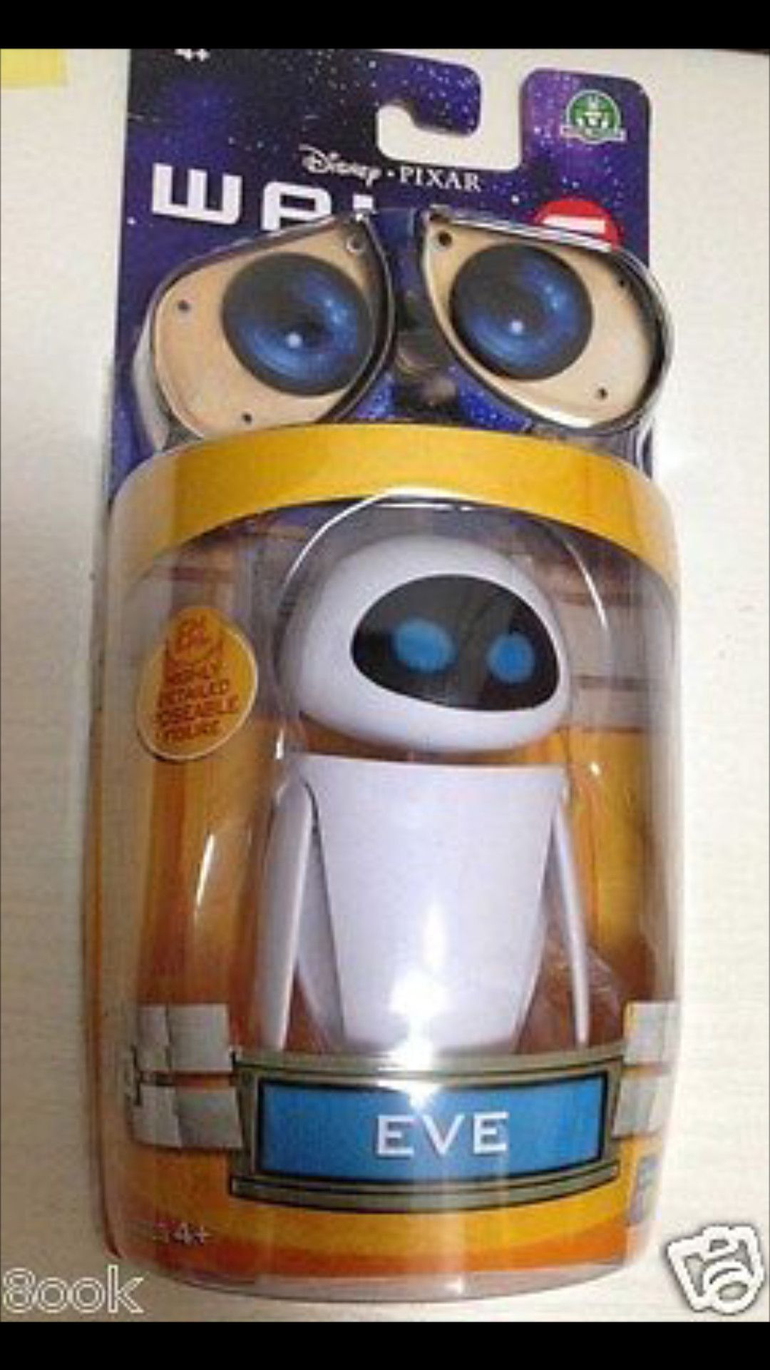 Disney Pixar Thinkway Toys WALLE Girlfriend EVE 9.5cm Action Figure New