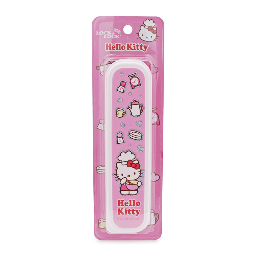 Hộp nhựa đựng bộ muỗng và đũa Hello Kitty Lock&Lock LKT004 (Hồng ...