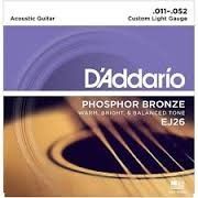D'Addario EJ26 Phosphor Bronze Acoustic Guitar Strings, Custom Light, 11-52-duoc-ban-tai-Danshari Guitar