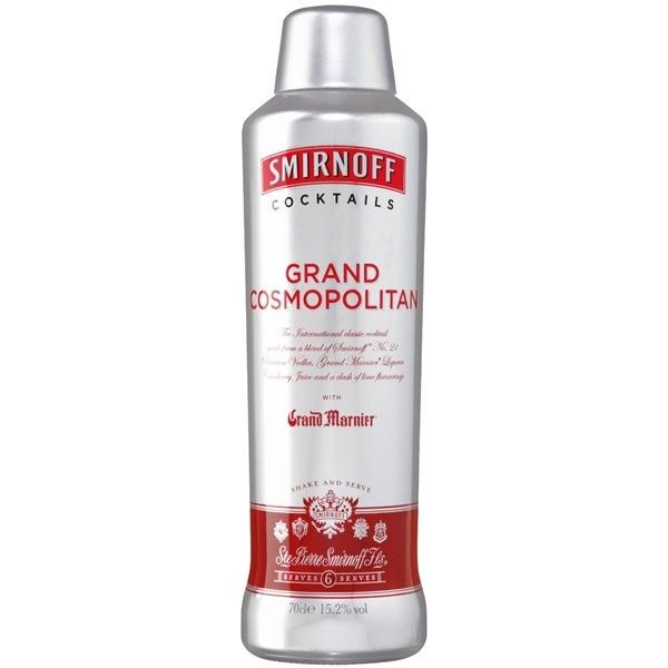 Smirnoff GRAND COSMOPOLITAN mit Grand Marnier 70 cl / 15.2 Italien