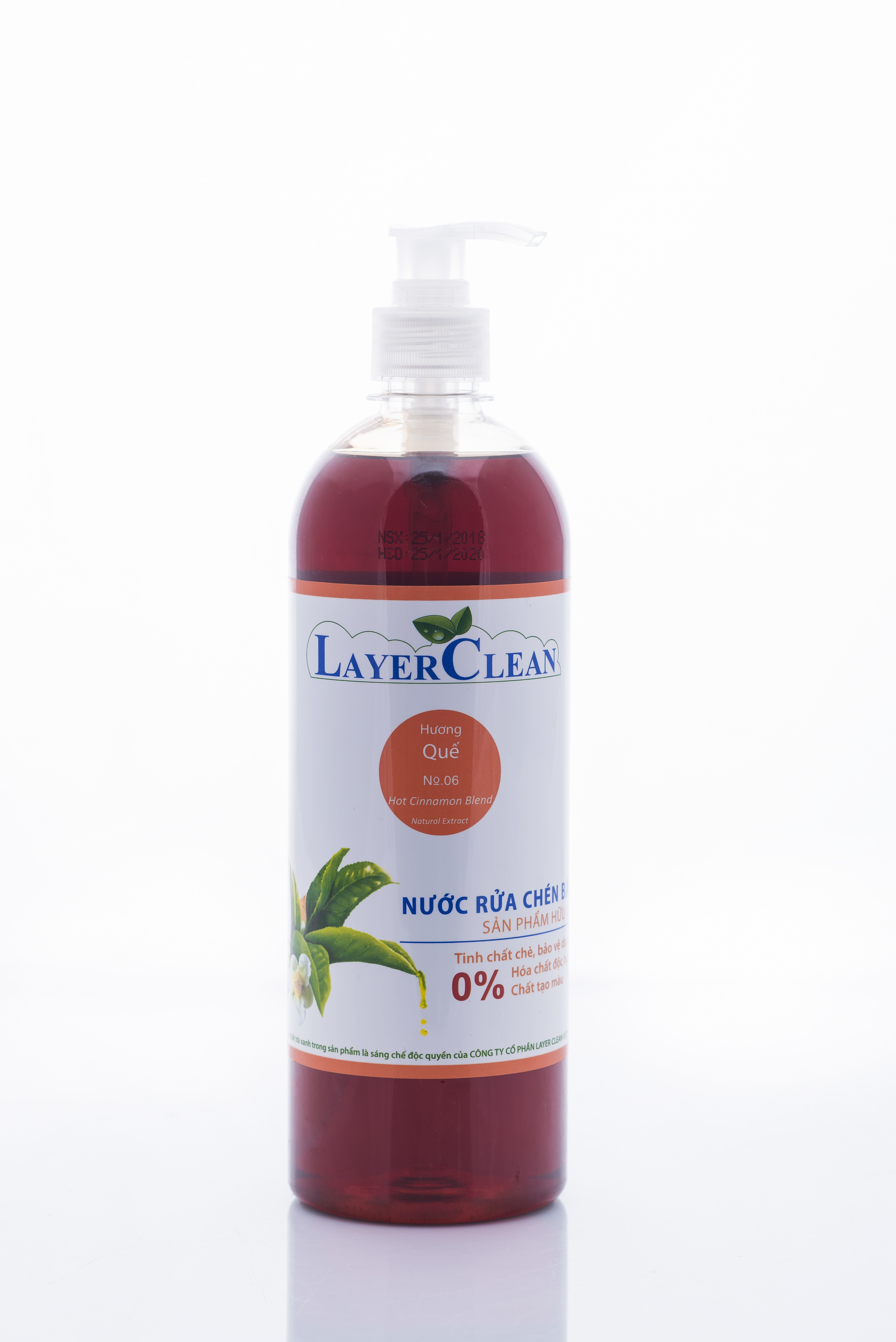 Nước rửa bát hữu cơ layer clean hương quế chai 800ml | iCheck.vn