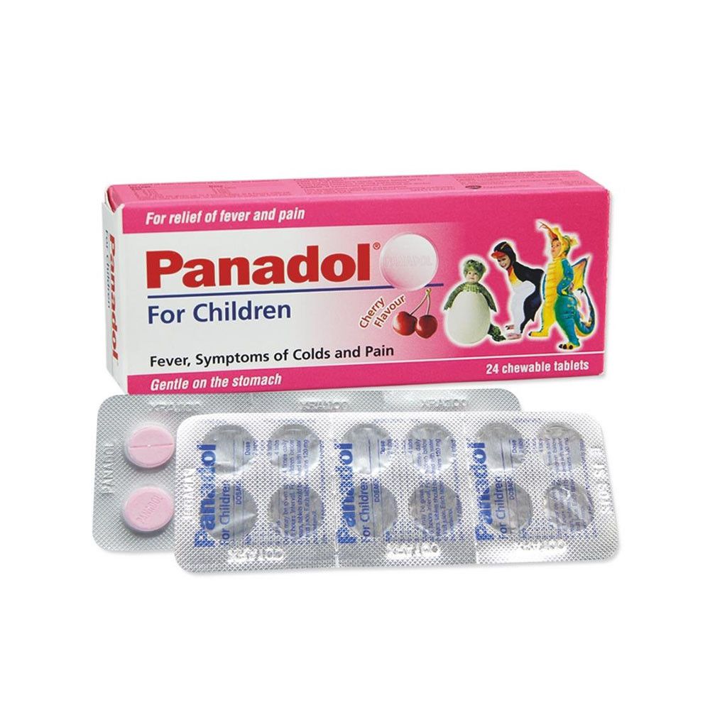 Panadol For Children Chewable, 24 Tablets