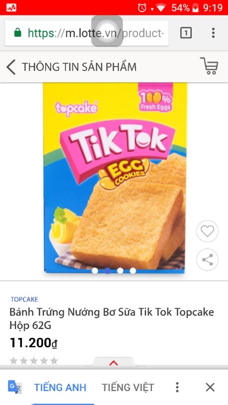 Bánh trứng nướng bơ sữa Tik Tok Topcake | iCheck.vn