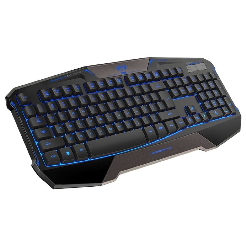 E-BLUE keyboard Cobra Commander, game, black, wire (USB), US ...